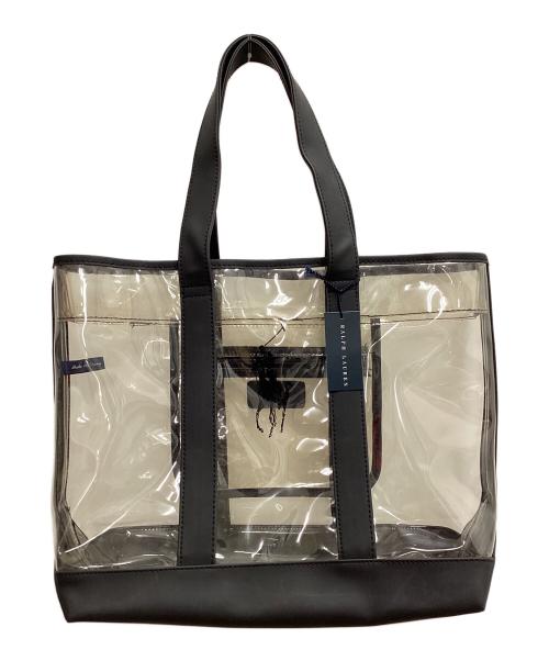 RALPH LAUREN（ラルフローレン）RALPH LAUREN (ラルフローレン) クリアトートバッグ クリア×ブラック 未使用品の古着・服飾アイテム