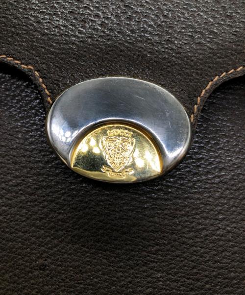 GUCCI（グッチ）GUCCI (グッチ) ヴィンテージショルダーバッグ　OLD GUCCI　 ブラウンの古着・服飾アイテム