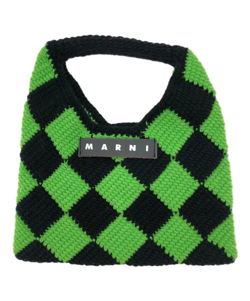 MARNI（マルニ）MARNI (マルニ) ハンドバッグ グリーン×ブラックの古着・服飾アイテム