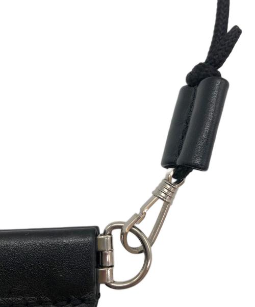 beautiful people（ビューティフルピープル）beautiful people (ビューティフルピープル) レザーミニショルダーポーチ ブラックの古着・服飾アイテム