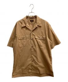 Paul Smith COLLECTION（ポールスミス コレクション）の古着「半袖オープンカラーシャツ」｜ブラウン