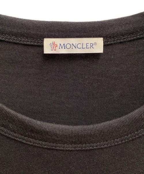 MONCLER（モンクレール）MONCLER (モンクレール) ロゴカットソー ブラック サイズ:SIZE Lの古着・服飾アイテム