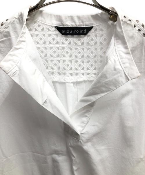 mizuiro-ind（ミズイロインド）mizuiro-ind (ミズイロインド) ブラウスワンピース ホワイト サイズ:SIZE Freeの古着・服飾アイテム