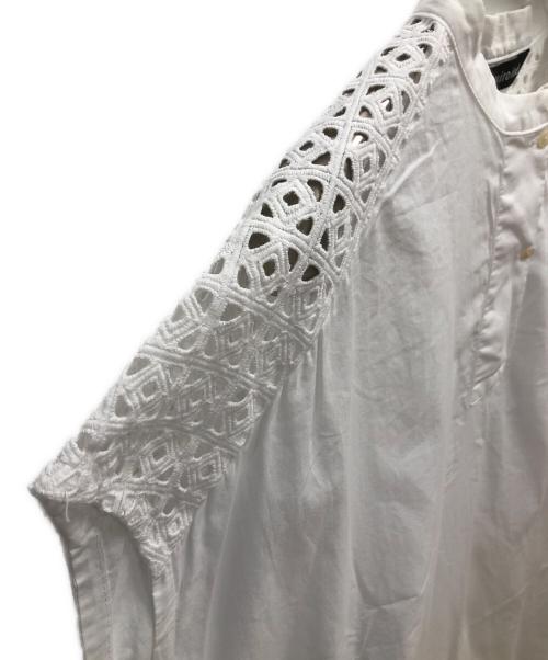 mizuiro-ind（ミズイロインド）mizuiro-ind (ミズイロインド) ブラウスワンピース ホワイト サイズ:SIZE Freeの古着・服飾アイテム