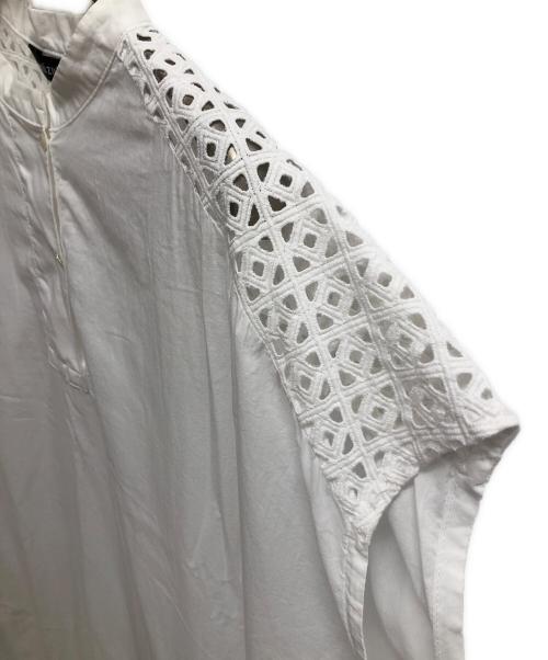 mizuiro-ind（ミズイロインド）mizuiro-ind (ミズイロインド) ブラウスワンピース ホワイト サイズ:SIZE Freeの古着・服飾アイテム