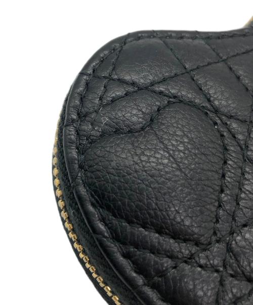 Christian Dior（クリスチャン ディオール）Christian Dior (クリスチャン ディオール) ハート カナージュ カーフスキン ブラックの古着・服飾アイテム