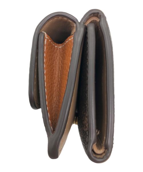 COACH（コーチ）COACH (コーチ) エッセンシャルミニトライフォールドウォレット・ホースアンドキャリッジプリント ブラウンの古着・服飾アイテム