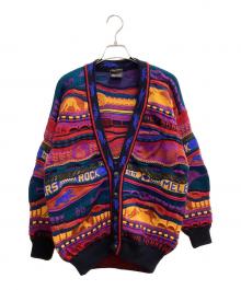 Emaroo（エマルー）の古着「3Dニットカーディガン」｜マルチカラー