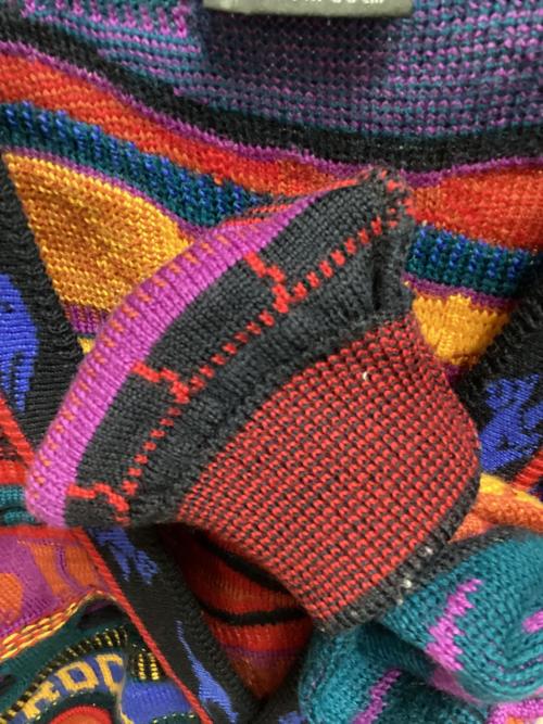 Emaroo（エマルー）Emaroo (エマルー) 3Dニットカーディガン マルチカラー サイズ:SIZE 10の古着・服飾アイテム