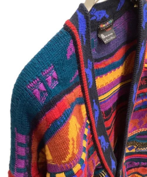 Emaroo（エマルー）Emaroo (エマルー) 3Dニットカーディガン マルチカラー サイズ:SIZE 10の古着・服飾アイテム