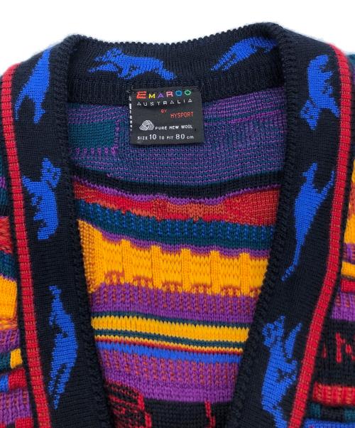 Emaroo（エマルー）Emaroo (エマルー) 3Dニットカーディガン マルチカラー サイズ:SIZE 10の古着・服飾アイテム