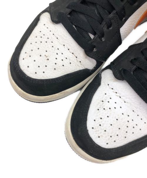 NIKE（ナイキ）NIKE (ナイキ) AIR JORDAN 1 MID（エアジョーダン1 ミッド） オレンジ×ブラック サイズ:SIZE 25.5cmの古着・服飾アイテム