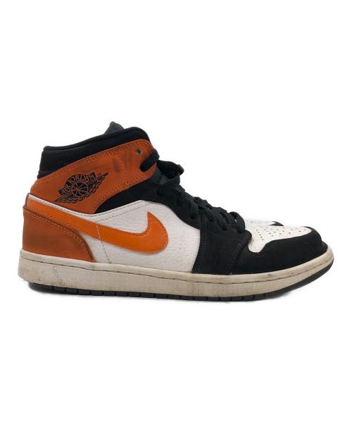 NIKE（ナイキ）NIKE (ナイキ) AIR JORDAN 1 MID（エアジョーダン1 ミッド） オレンジ×ブラック サイズ:SIZE 25.5cmの古着・服飾アイテム