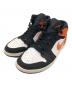 NIKE（ナイキ）の古着「AIR JORDAN 1 MID（エアジョーダン1 ミッド）」｜オレンジ×ブラック