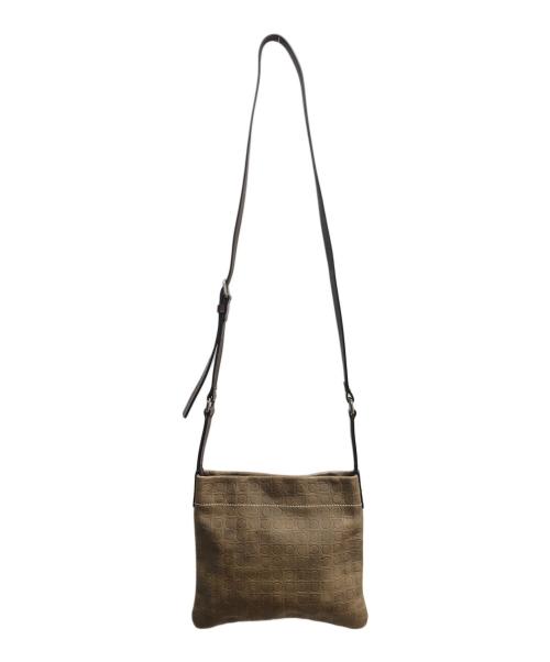 Salvatore Ferragamo（サルヴァトーレ フェラガモ）Salvatore Ferragamo (サルヴァトーレ フェラガモ) ガンチーニ ベージュ×ブラウンの古着・服飾アイテム