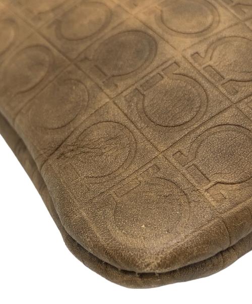 Salvatore Ferragamo（サルヴァトーレ フェラガモ）Salvatore Ferragamo (サルヴァトーレ フェラガモ) ガンチーニ ベージュ×ブラウンの古着・服飾アイテム