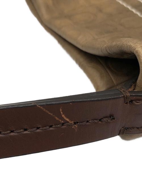 Salvatore Ferragamo（サルヴァトーレ フェラガモ）Salvatore Ferragamo (サルヴァトーレ フェラガモ) ガンチーニ ベージュ×ブラウンの古着・服飾アイテム