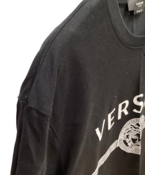 VERSACE（ヴェルサーチェ）VERSACE (ヴェルサーチェ) 半袖カットソー ブラック サイズ:SIZE Lの古着・服飾アイテム