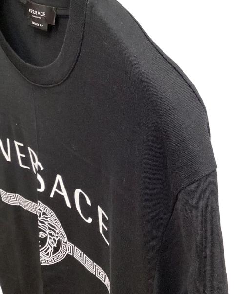 VERSACE（ヴェルサーチェ）VERSACE (ヴェルサーチェ) 半袖カットソー ブラック サイズ:SIZE Lの古着・服飾アイテム