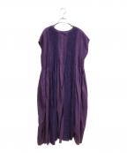 maison de soilメゾンドソイル）の古着「ブラウスワンピース」｜パープル