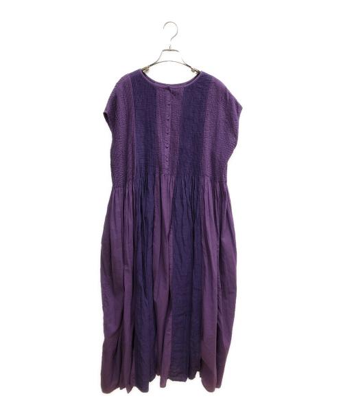 maison de soil（メゾンドソイル）maison de soil (メゾンドソイル) ブラウスワンピース パープル サイズ:SIZE Sの古着・服飾アイテム
