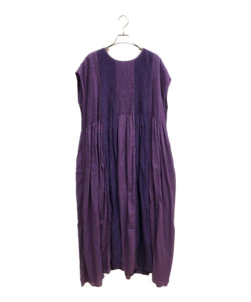 maison de soil（メゾンドソイル）maison de soil (メゾンドソイル) ブラウスワンピース パープル サイズ:SIZE Sの古着・服飾アイテム