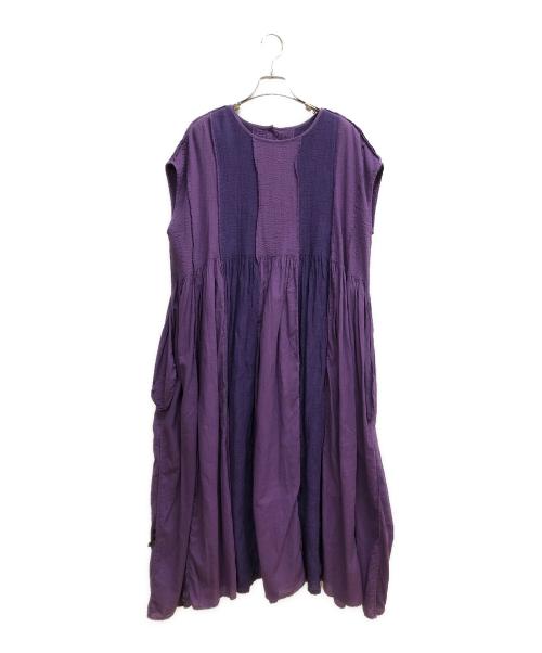 maison de soil（メゾンドソイル）maison de soil (メゾンドソイル) ブラウスワンピース パープル サイズ:SIZE Sの古着・服飾アイテム