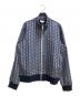 LACOSTE（ラコステ）の古着「モノグラムジャカードトラックジャケット」｜ブルー×ホワイト