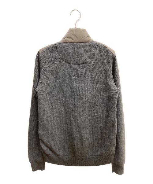 BLACK LABEL CRESTBRIDGE（ブラックレーベル クレストブリッジ）BLACK LABEL CRESTBRIDGE (ブラックレーベル クレストブリッジ) ニットジャケット グレー サイズ:SIZE Mの古着・服飾アイテム