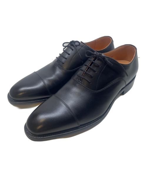 SCOTCH GRAIN（スコッチグレイン）SCOTCH GRAIN (スコッチグレイン) ストレートチップシューズ ブラック サイズ:25cmの古着・服飾アイテム
