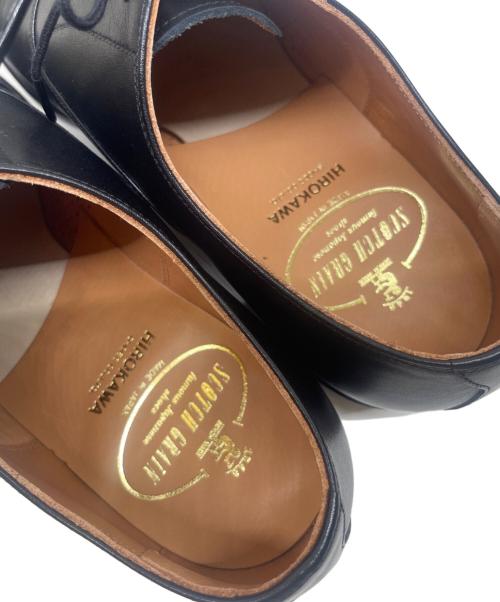 SCOTCH GRAIN（スコッチグレイン）SCOTCH GRAIN (スコッチグレイン) ストレートチップシューズ ブラック サイズ:25cmの古着・服飾アイテム