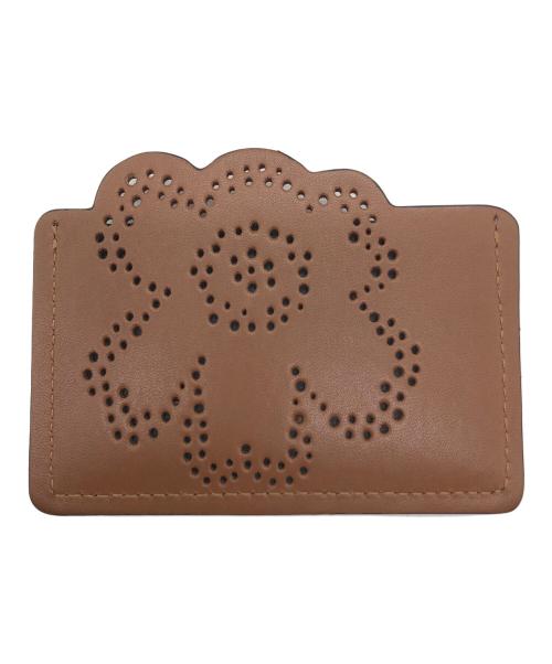 marimekko（マリメッコ）marimekko (マリメッコ) Unikko　Import CARD Holder ブラウンの古着・服飾アイテム
