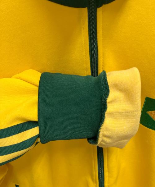 adidas（アディダス）adidas (アディダス) トラックジャケット イエロー×グリーン サイズ:SIZE L（日本語表記 2XO）の古着・服飾アイテム