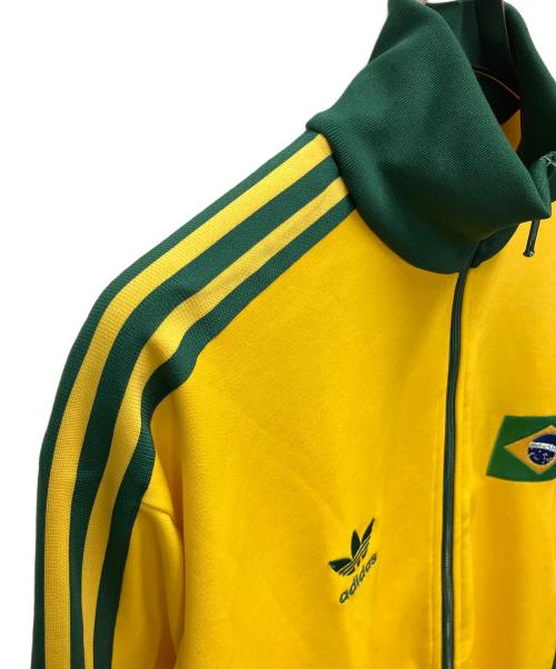 adidas（アディダス）adidas (アディダス) トラックジャケット イエロー×グリーン サイズ:SIZE L（日本語表記 2XO）の古着・服飾アイテム