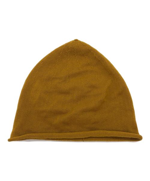 BOTTEGA VENETA（ボッテガベネタ）BOTTEGA VENETA (ボッテガベネタ) ウール混ニットビーニー ブラウンの古着・服飾アイテム