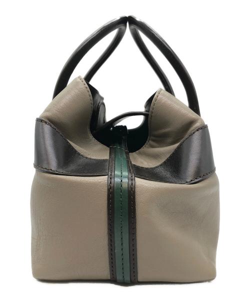 BALLY（バリー）BALLY (バリー) PINA-SM/49 グレー×ブラウンの古着・服飾アイテム