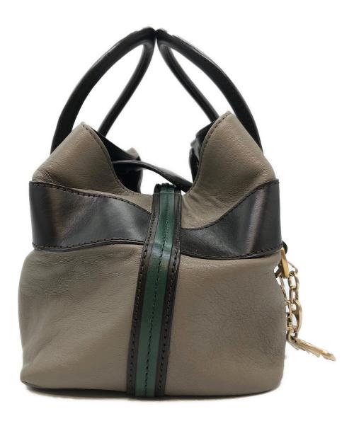 BALLY（バリー）BALLY (バリー) PINA-SM/49 グレー×ブラウンの古着・服飾アイテム