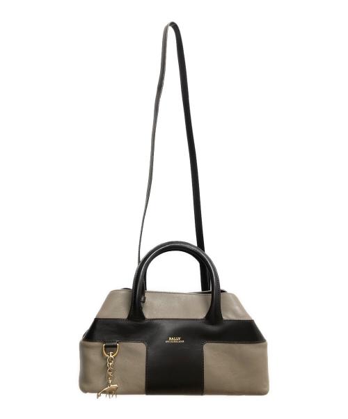 BALLY（バリー）BALLY (バリー) PINA-SM/49 グレー×ブラウンの古着・服飾アイテム