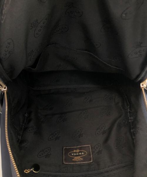 TOCCA（トッカ）TOCCA (トッカ) RIBBON BRICK BACKPACK ネイビーの古着・服飾アイテム