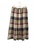 BLUE LABEL CRESTBRIDGE（ブルーレーベルクレストブリッジ）の古着「ロングスカート」｜ベージュ×グレー