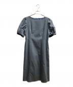 BLUE LABEL CRESTBRIDGEブルーレーベルクレストブリッジ）の古着「ブラウスワンピース」｜ブルー