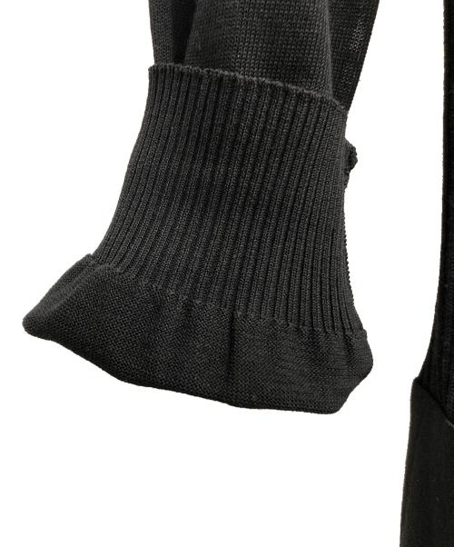 BLUE LABEL CRESTBRIDGE（ブルーレーベルクレストブリッジ）BLUE LABEL CRESTBRIDGE (ブルーレーベルクレストブリッジ) ニットワンピース ブラック×グレー サイズ:SIZE 36の古着・服飾アイテム