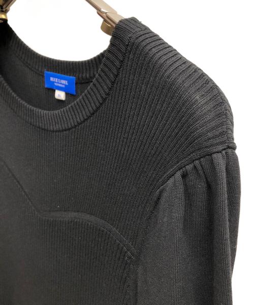 BLUE LABEL CRESTBRIDGE（ブルーレーベルクレストブリッジ）BLUE LABEL CRESTBRIDGE (ブルーレーベルクレストブリッジ) ニットワンピース ブラック×グレー サイズ:SIZE 36の古着・服飾アイテム