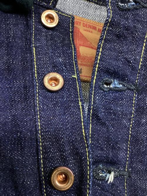 F.O.B FACTORY（エフオービー ファクトリー）F.O.B FACTORY (エフオービー ファクトリー) プルオーバーデニムジャケット ブルー サイズ:SIZE 36の古着・服飾アイテム