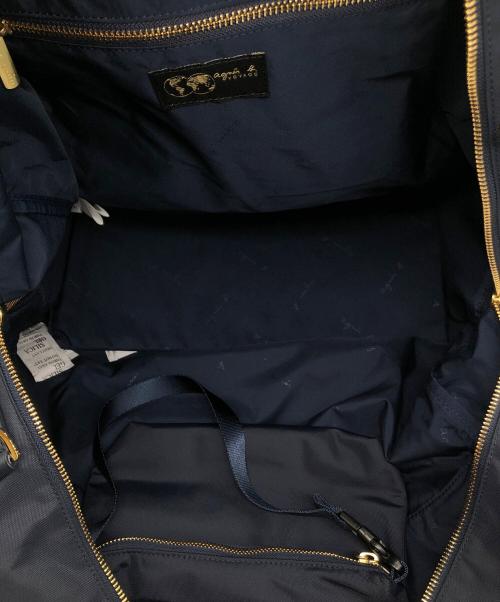 agnes b voyage（アニエスベーボヤージュ）agnes b voyage (アニエスベーボヤージュ) 2WAYボストンバッグ ネイビー 未使用品の古着・服飾アイテム