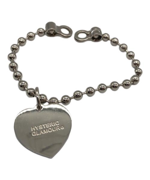 Hysteric Glamour（ヒステリックグラマー）Hysteric Glamour (ヒステリックグラマー) ウォレットチェーン ハート/＆CHOOL GIRL FUNK シルバー×レッドの古着・服飾アイテム