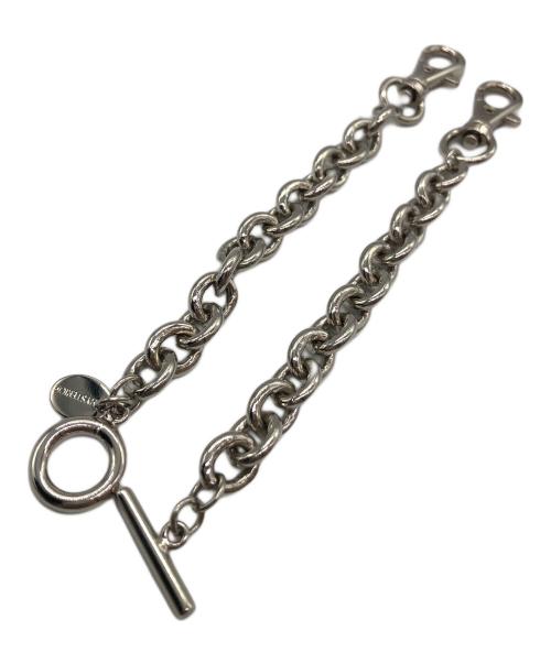 Hysteric Glamour（ヒステリックグラマー）Hysteric Glamour (ヒステリックグラマー) ウォレットチェーン ハート/＆CHOOL GIRL FUNK シルバー×レッドの古着・服飾アイテム