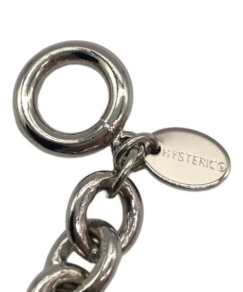 Hysteric Glamour（ヒステリックグラマー）Hysteric Glamour (ヒステリックグラマー) ウォレットチェーン ハート/＆CHOOL GIRL FUNK シルバー×レッドの古着・服飾アイテム
