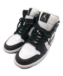 NIKE（ナイキ）の古着「JORDAN AIR JORDAN 1 MID WMNS」｜ホワイト×ブラック