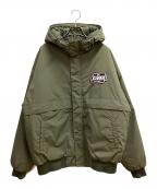 X-LARGEエクストララージ）の古着「NYLON PUFFER JACKET」｜オリーブ